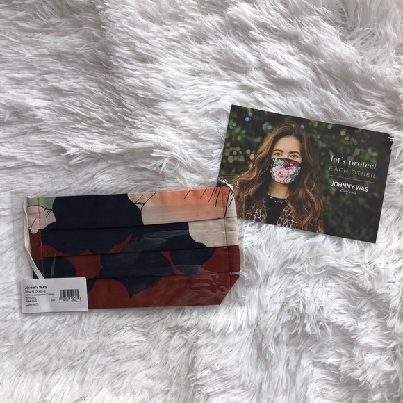 Johnny Was Accessories - JOHNNY WAS Cotton Floral Face Cover